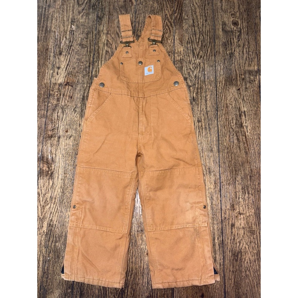 Carhartt overalls brown size 4 toddler